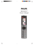 Philips SRU4105/27 Universal Remote User Manual