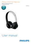Philips SHB9100 Bluetooth Headset User Manual