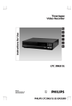 Philips LTC 3963/51 VCR User Manual