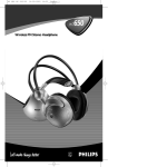 Philips HC650 Headphones User Manual