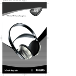 Philips HC350 Headphones User Manual