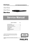 Philips DVP3898 DVD Player User Manual