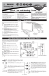 Philips 34PW8621 CRT Television User Manual