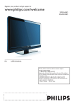 Philips 32HFL3330D Flat Panel Television User Manual