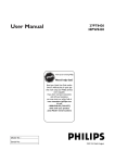 Philips 30PF9975 Flat Panel Television User Manual