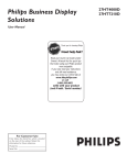 Philips 27HT4000D Computer Monitor User Manual