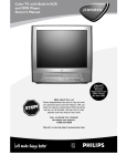 Philips 27DVCR55S TV DVD Combo User Manual