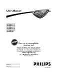 Philips 26PW8402/37, 30PW8402/37, 34PW8402/37, 30PW8502/37, 34PW8502/37, 30PW850H CRT Television User Manual