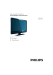 Philips 22PFL3404/77 Flat Panel Television User Manual