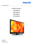 Philips 22HFL3XX8D/10 Flat Panel Television User Manual