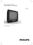 Philips 21PT3429/94 CRT Television User Manual