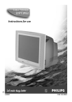Philips 21PT2110 CRT Television User Manual