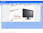 Philips 200CW8 Computer Monitor User Manual