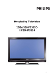 Philips 15HF5234 Flat Panel Television User Manual