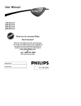 Philips 14PT6441, 20PT6441, 20PT6341, 20PT5441 CRT Television User Manual