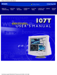 Philips 107T Computer Monitor User Manual