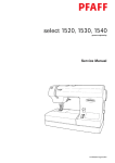 Pfaff 1520 Sewing Machine User Manual