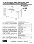 Perlick DC Series Beverage Dispenser User Manual