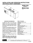 Perlick DC90ACLT Beverage Dispenser User Manual