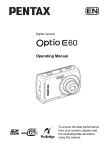 Pentax E60 Digital Camera User Manual