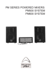Pelco PM500 DJ Equipment User Manual
