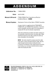 Pelco FR85081 Satellite Radio User Manual