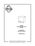 Pelco C1909M Computer Monitor User Manual