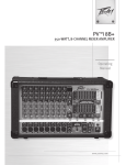 Peavey X-Monitor Music Mixer User Manual