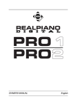Peavey Pro 2 Electronic Keyboard User Manual