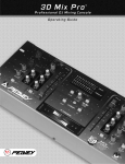 Peavey 3D Mix Pro Music Mixer User Manual