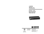 Patton electronic 457B Switch User Manual