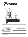 Paslode 900078 Staple Gun User Manual