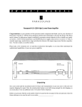 Parasound HCA-1200 Stereo Amplifier User Manual