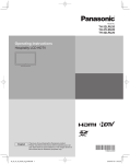 Panasonic TH-37LRU20 Flat Panel Television User Manual