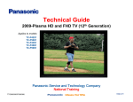 Panasonic TC-P50X1 Flat Panel Television User Manual