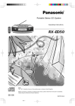 Panasonic RX-ED50 Speaker System User Manual