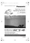 Panasonic PV-GS70 Camcorder User Manual