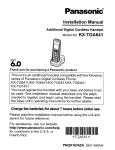 Panasonic KX-TGA641 Bluetooth Headset User Manual