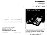 Panasonic KX-T7050 IP Phone User Manual