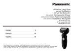 Panasonic ESLV61 Electric Shaver User Manual
