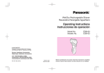 Panasonic ES8163 Electric Shaver User Manual