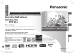 Panasonic DVD-S54 DVD Player User Manual