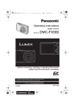 Panasonic DMCFX580S Digital Camera User Manual