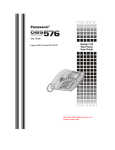 Panasonic DBS576HD Telephone User Manual