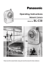 Panasonic BL-C30 Digital Camera User Manual