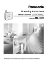 Panasonic BL-C20 Security Camera User Manual