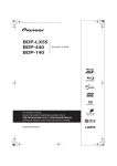 Panasonic BDP-140 Blu-ray Player User Manual