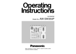 Panasonic AW-SW350P Switch User Manual