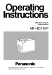 Panasonic AJ-HD2000 VCR User Manual