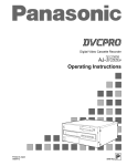 Panasonic AJ-D455P VCR User Manual